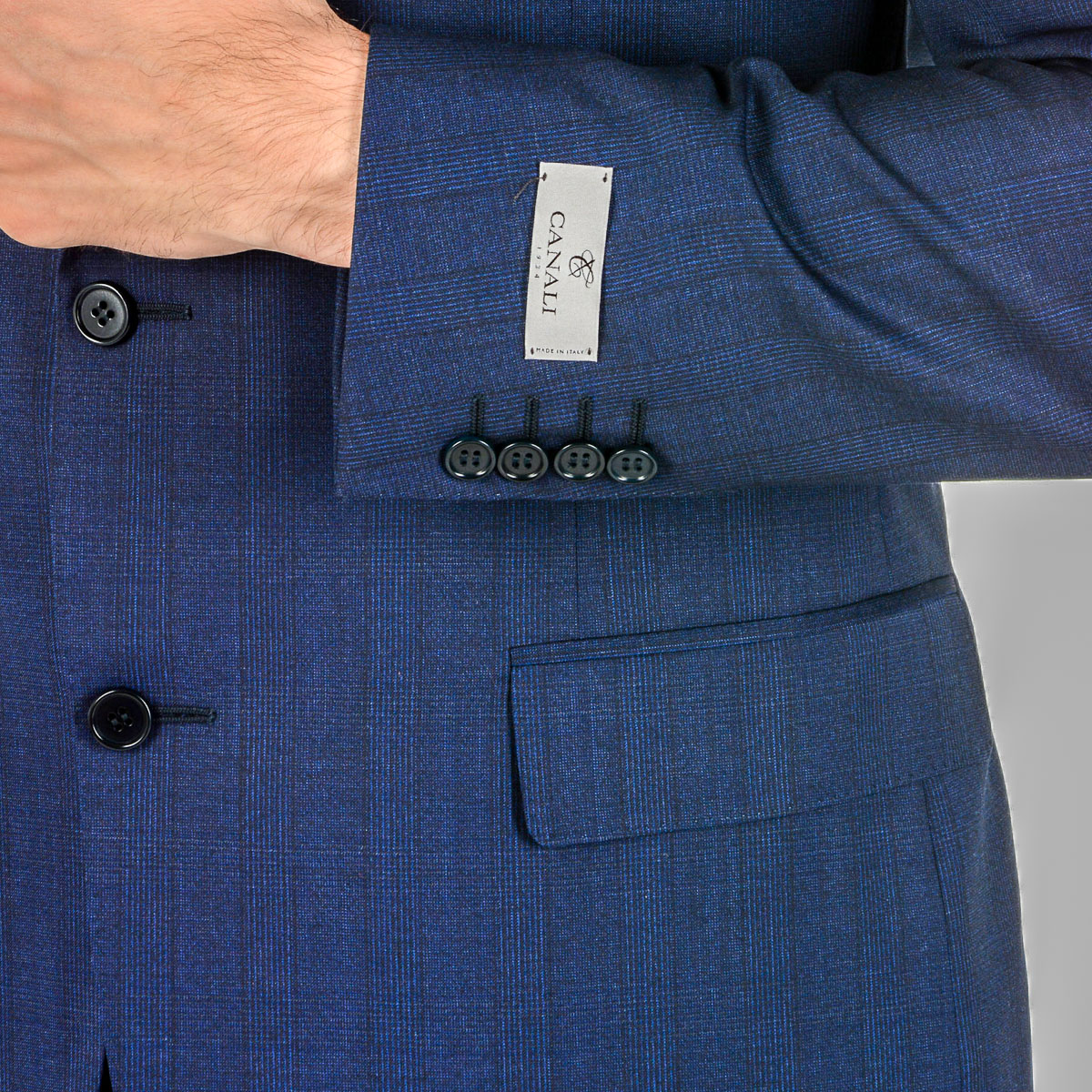 Abito da uomo Canali maniche lunghe blu