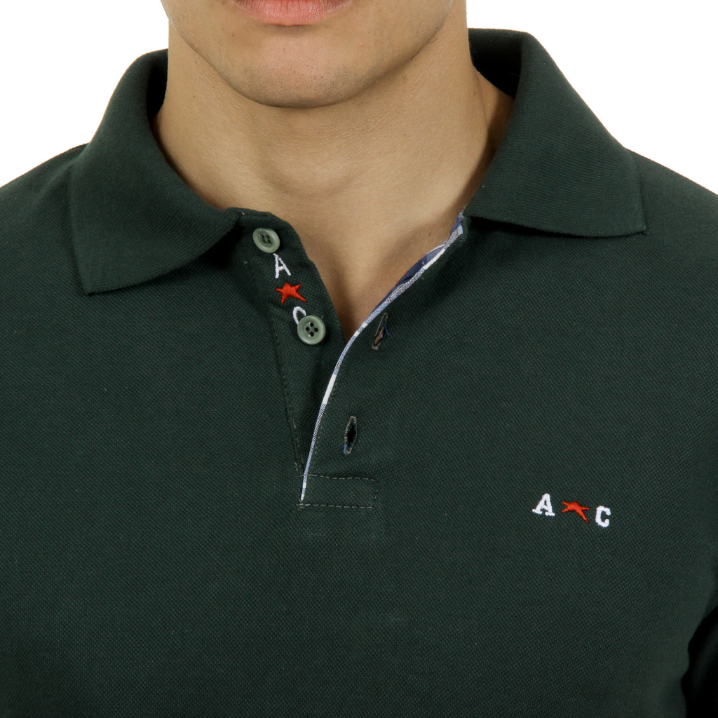 Andrew Charles Polo da uomo a maniche corte verde SEMELO