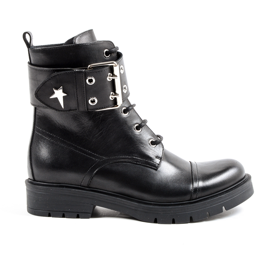 Andrew Charles Stivaletto corto da donna nero MEG