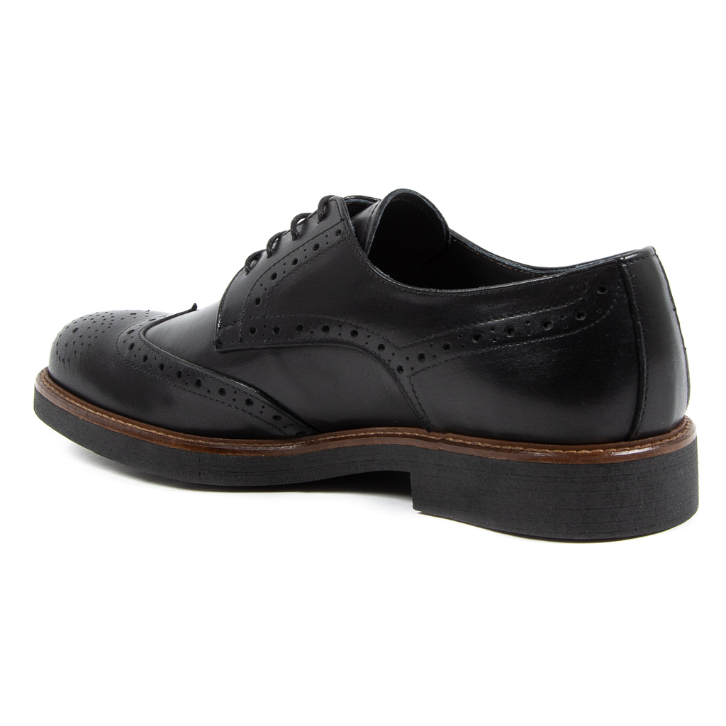 V 1969 Italia Scarpa Brogue da Uomo Nera VINCENT