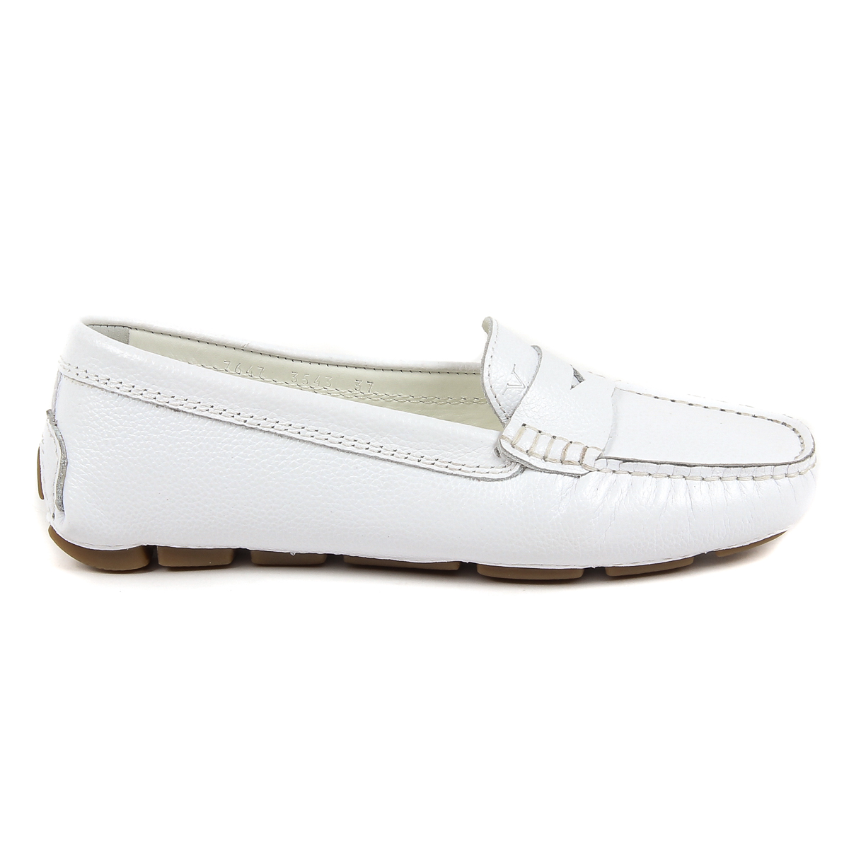 V 1969 Italia Mocassino da donna bianco AMALFI