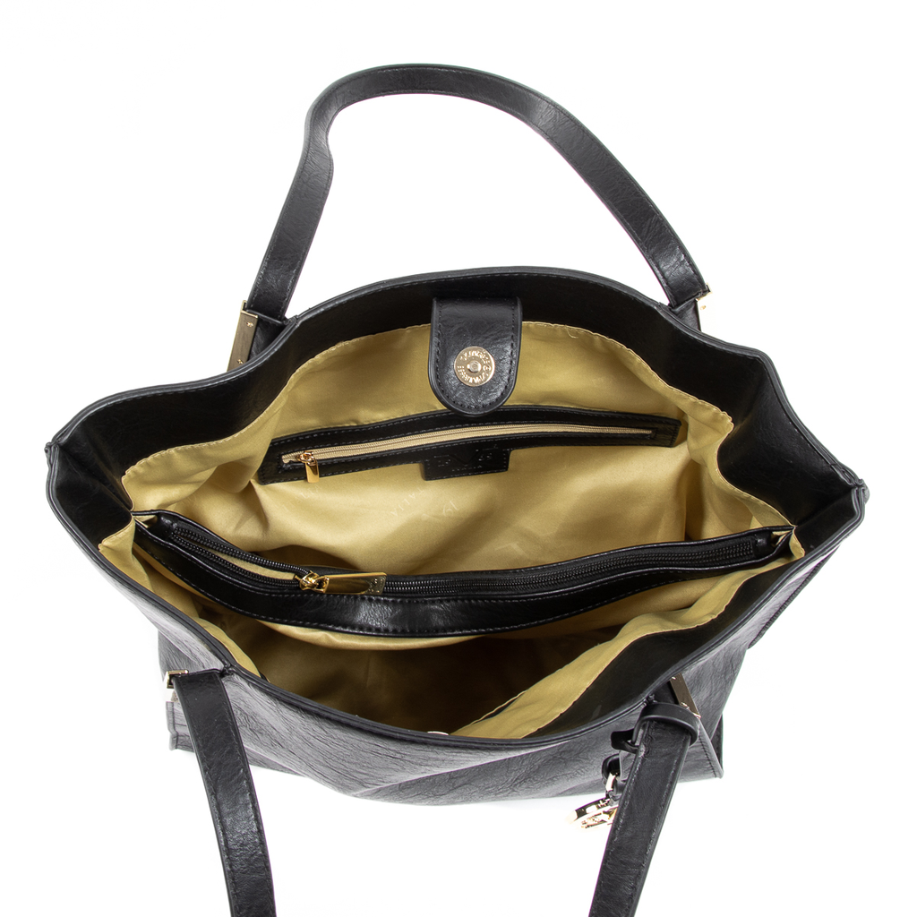 V 1969 Italia Borsa da donna nera REBECCA