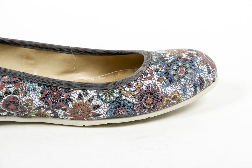 V 1969 Italia Ballerina da donna E08 FIORE GRIGIO