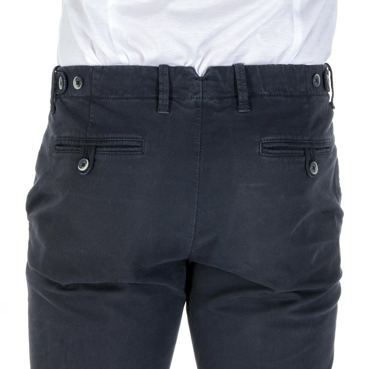 Corneliani Pantaloni Uomo Blu Scuro