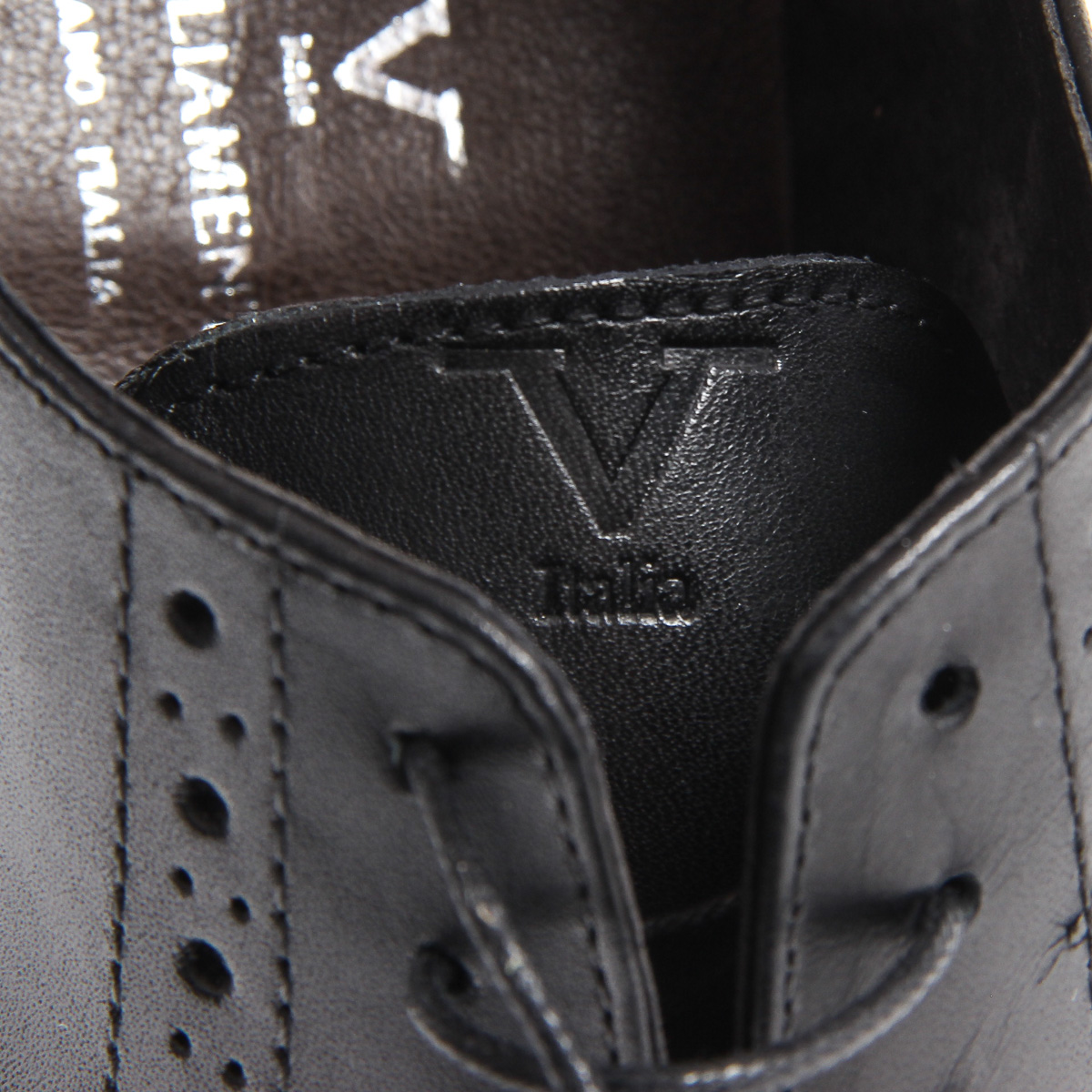 V 1969 Italia Scarpa Oxford Brogue da uomo