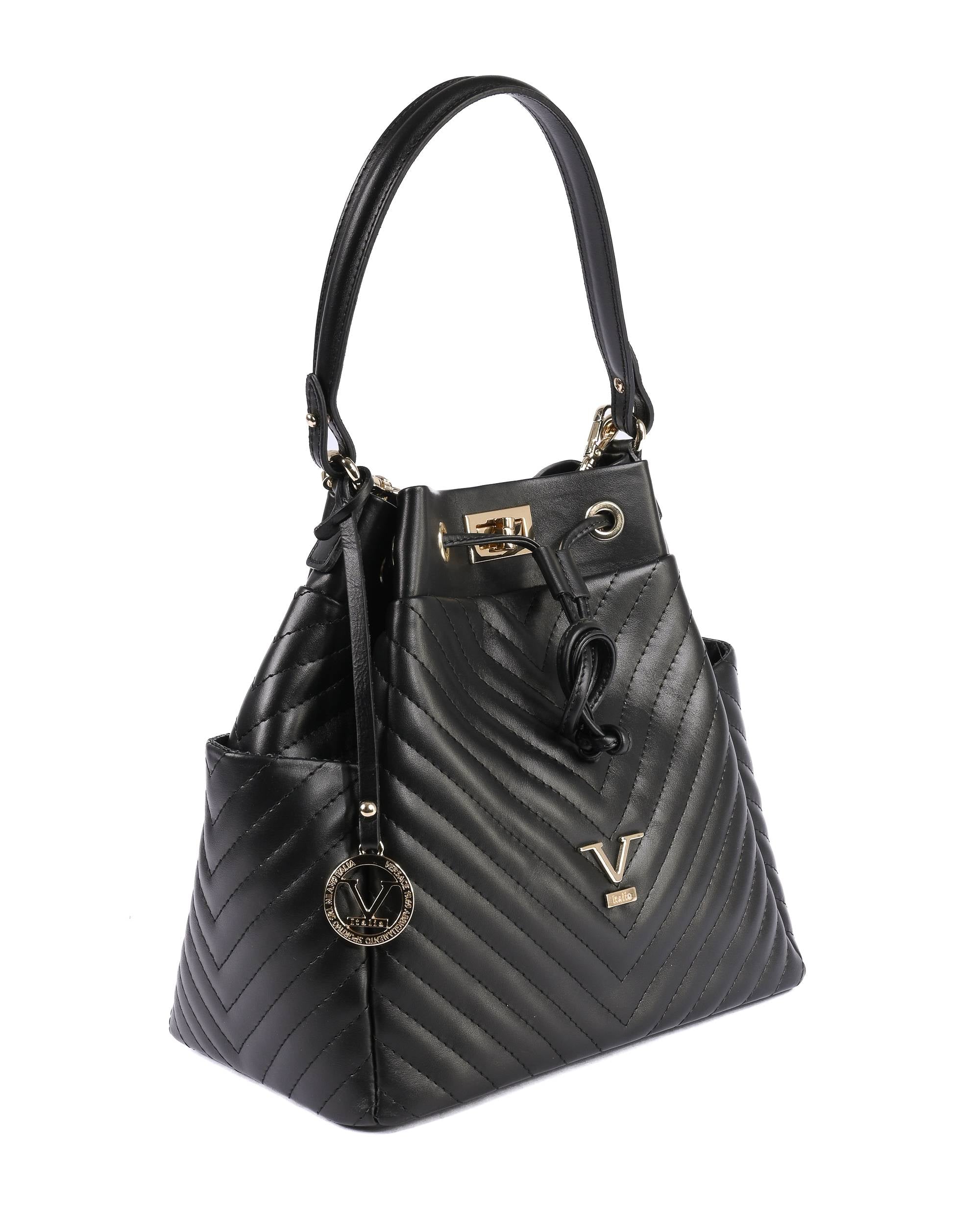V Italia Borsa da donna BH10272 52 N SAUVAGE NERO