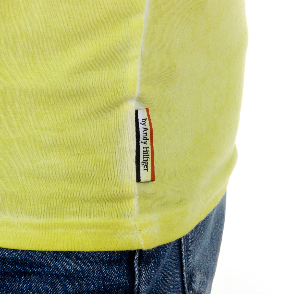 Andrew Charles T-shirt da uomo a maniche corte con scollo a V gialla KOFI