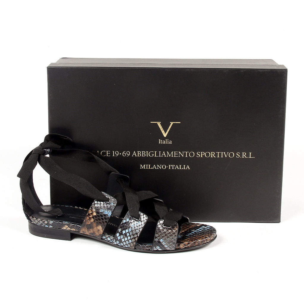 V 1969 Italia Sandalo piatto da donna Multicolor MORA