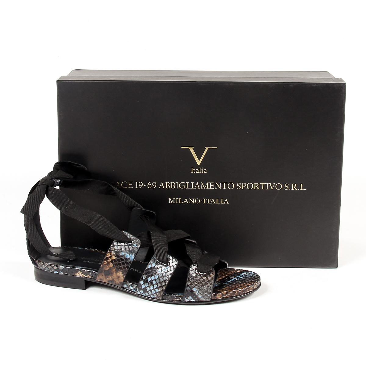 V 1969 Italia Sandalo piatto da donna Multicolor MORA