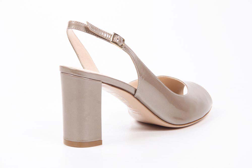 Sandalo Slingback da Donna V 1969 Italia 5605 VAL75 VERNICE BRONZO