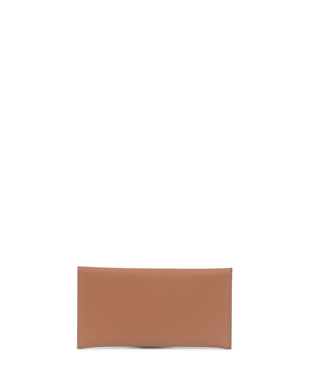 Pochette in pelle a busta - Marrone chiaro