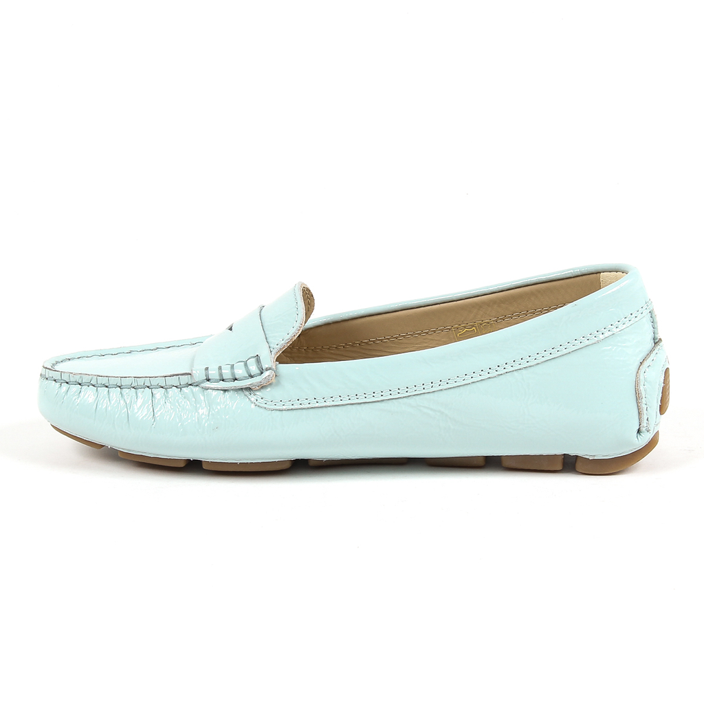 V 1969 Italia Mocassino da donna azzurro AMALFI