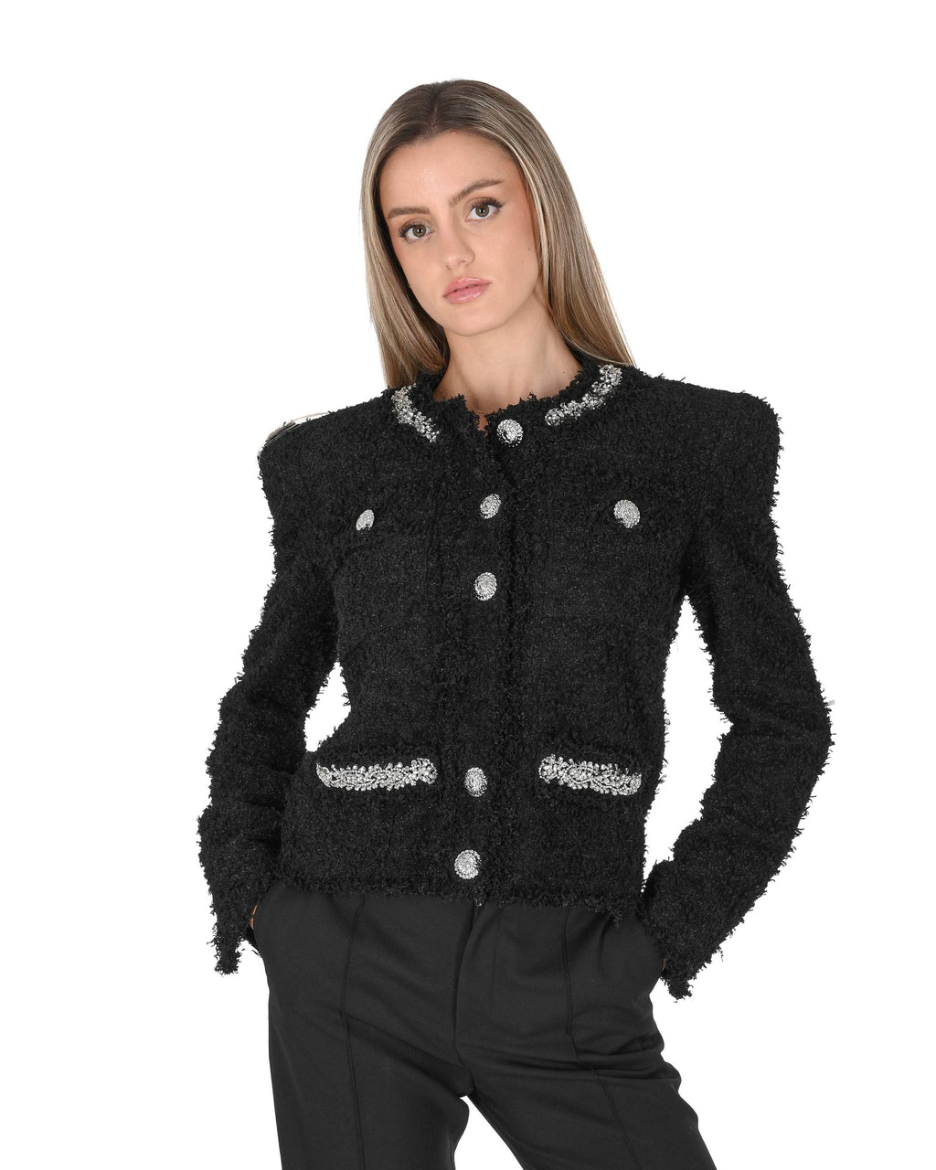 Giacca da donna Balmain DF0SK457PC64 EAW 8S1