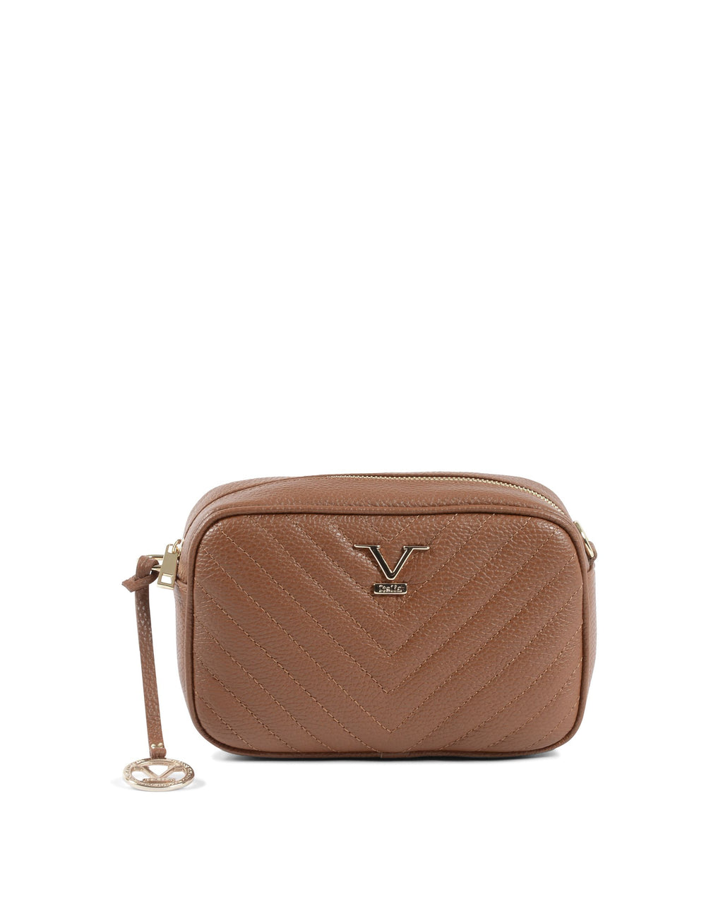 Borsa a mano da donna V Italia Marrone V101 52 DOLLARO CUOIO