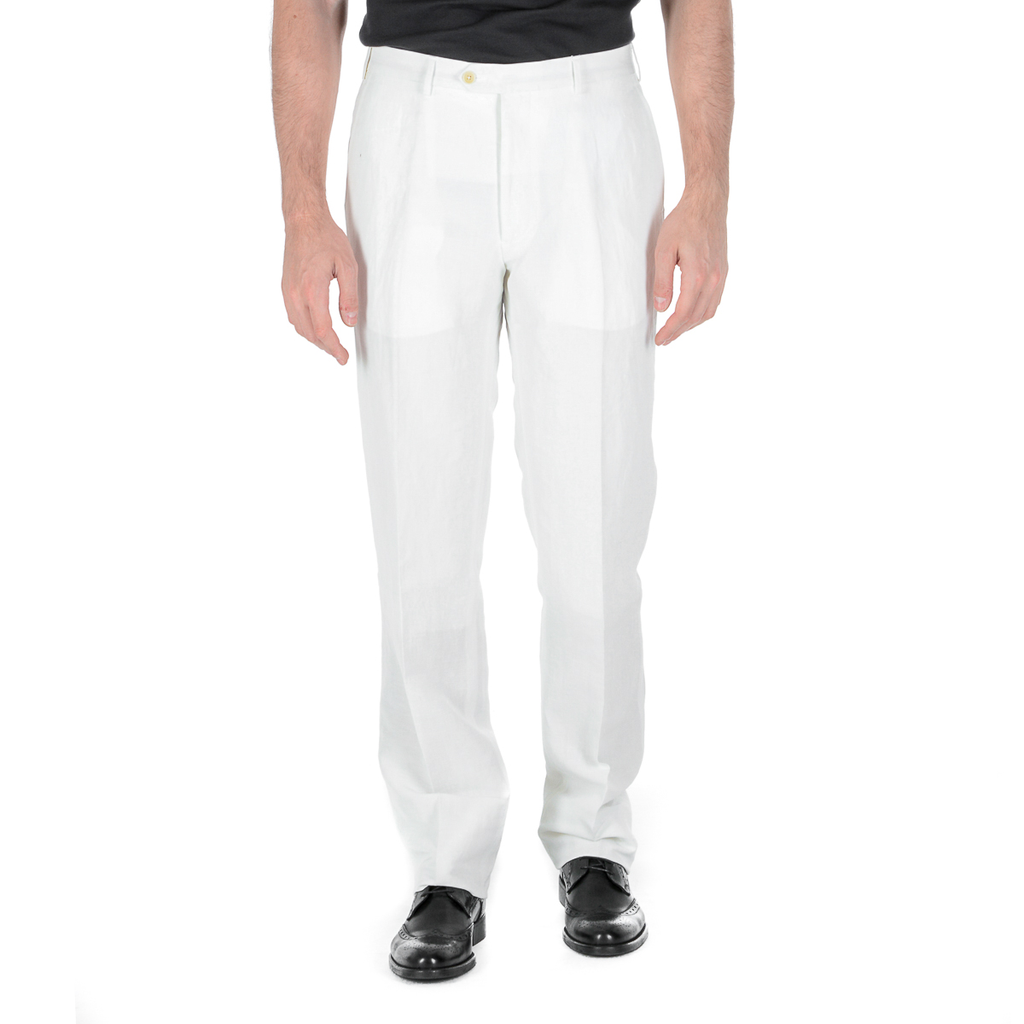 Pantaloni Armani Collezioni Uomo Bianchi