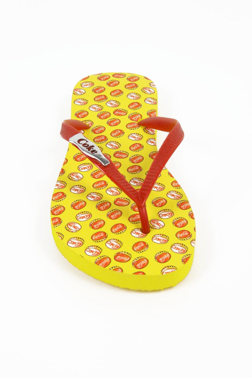 Infradito da donna Coca Cola CCA0595 TAMPINHAS GIRL GIALLO