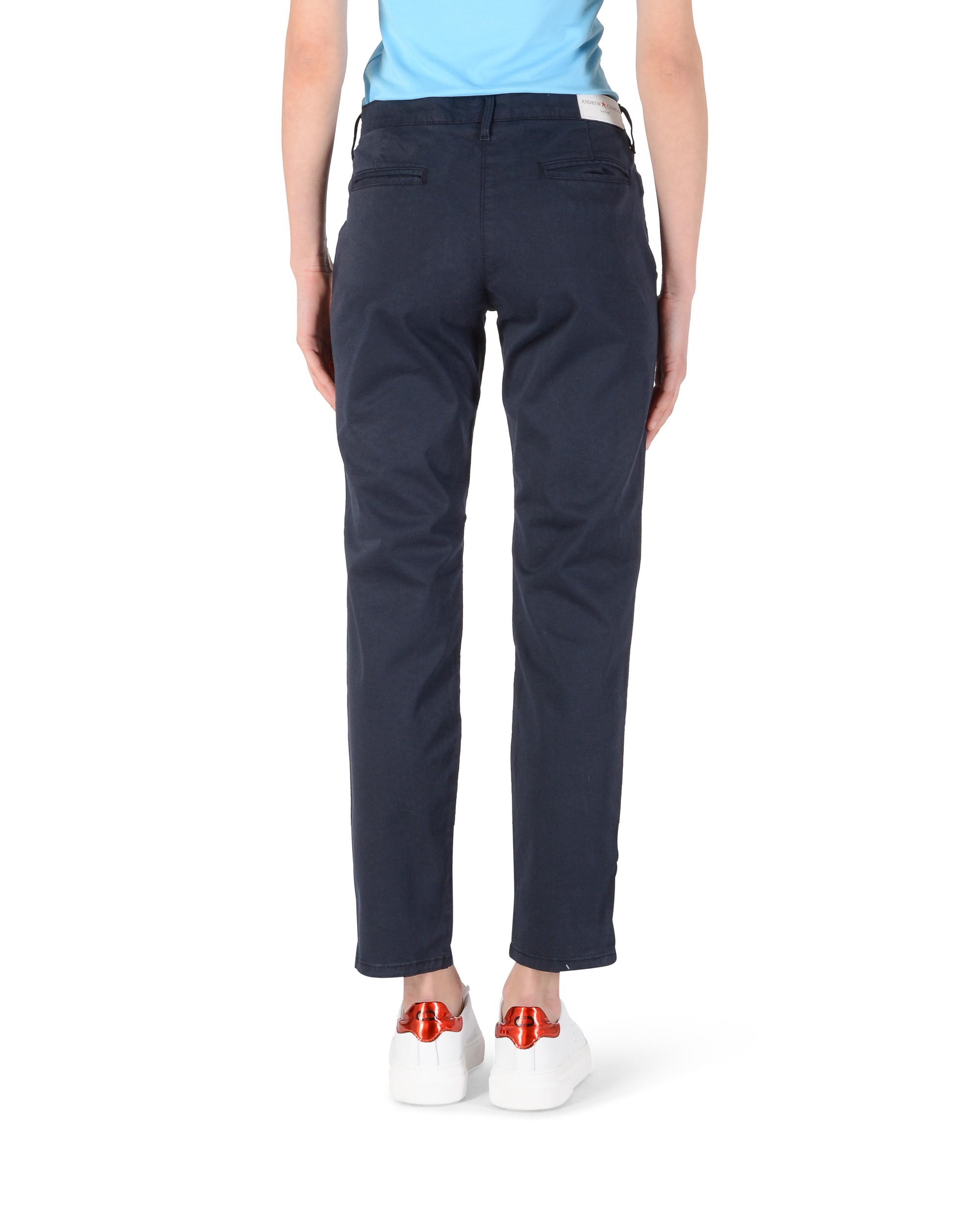 Pantaloni da donna Andrew Charles Regular Fit YOKO NAVY