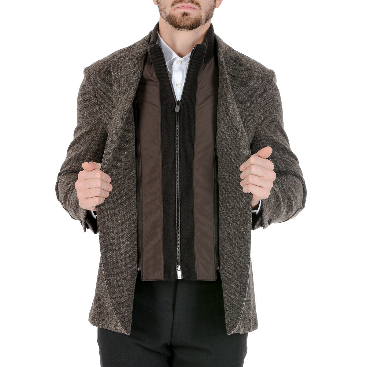 Corneliani Giacca Uomo Maniche Lunghe Grigio