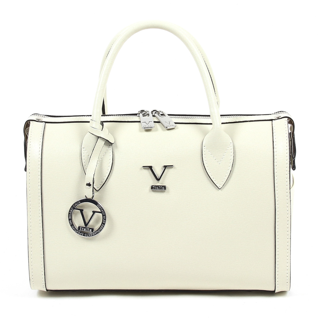 Borsa da donna V 1969 Italia V014-S SAFFIANO AVORIO