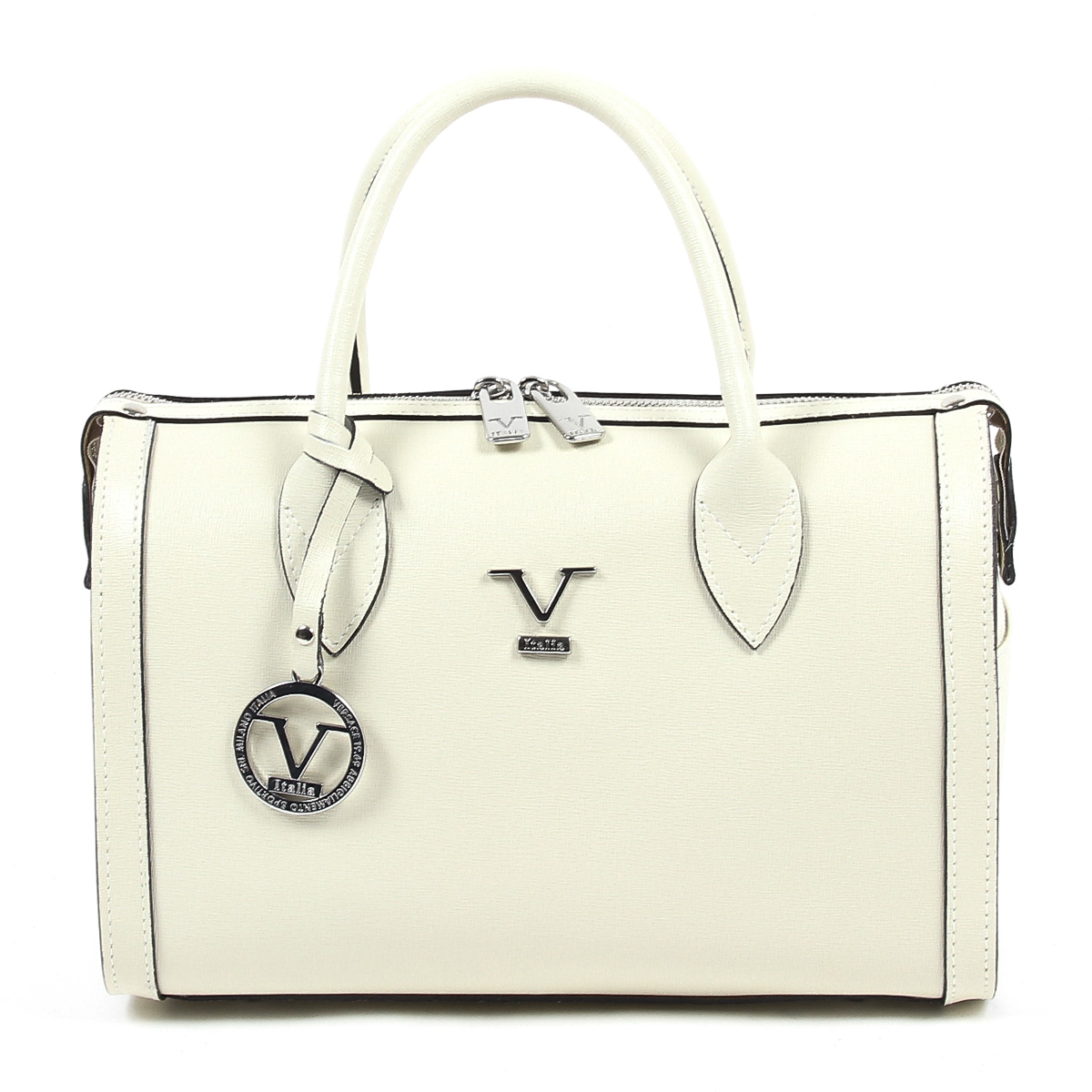 Borsa da donna V 1969 Italia V014-S SAFFIANO AVORIO