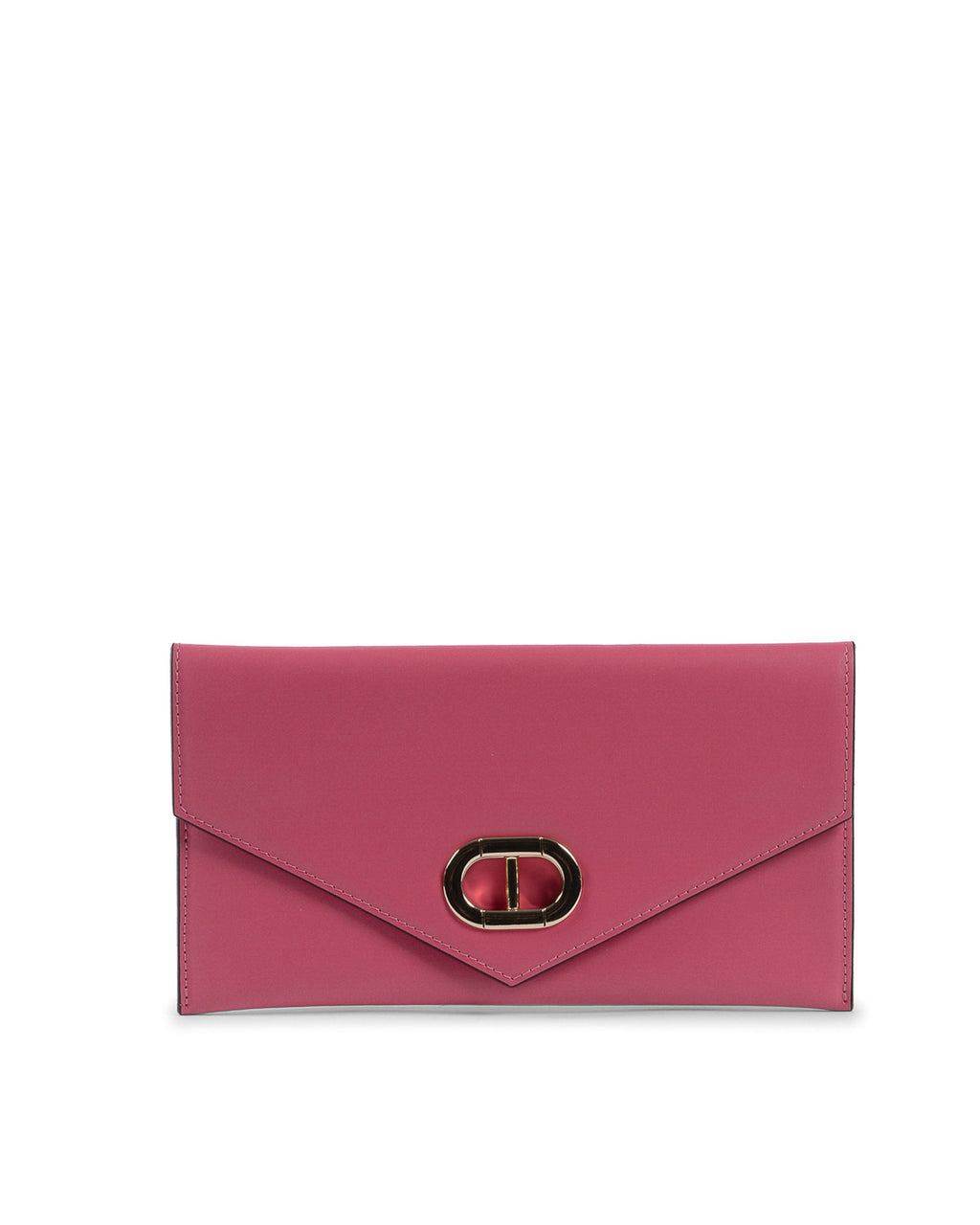 Pochette in pelle fucsia