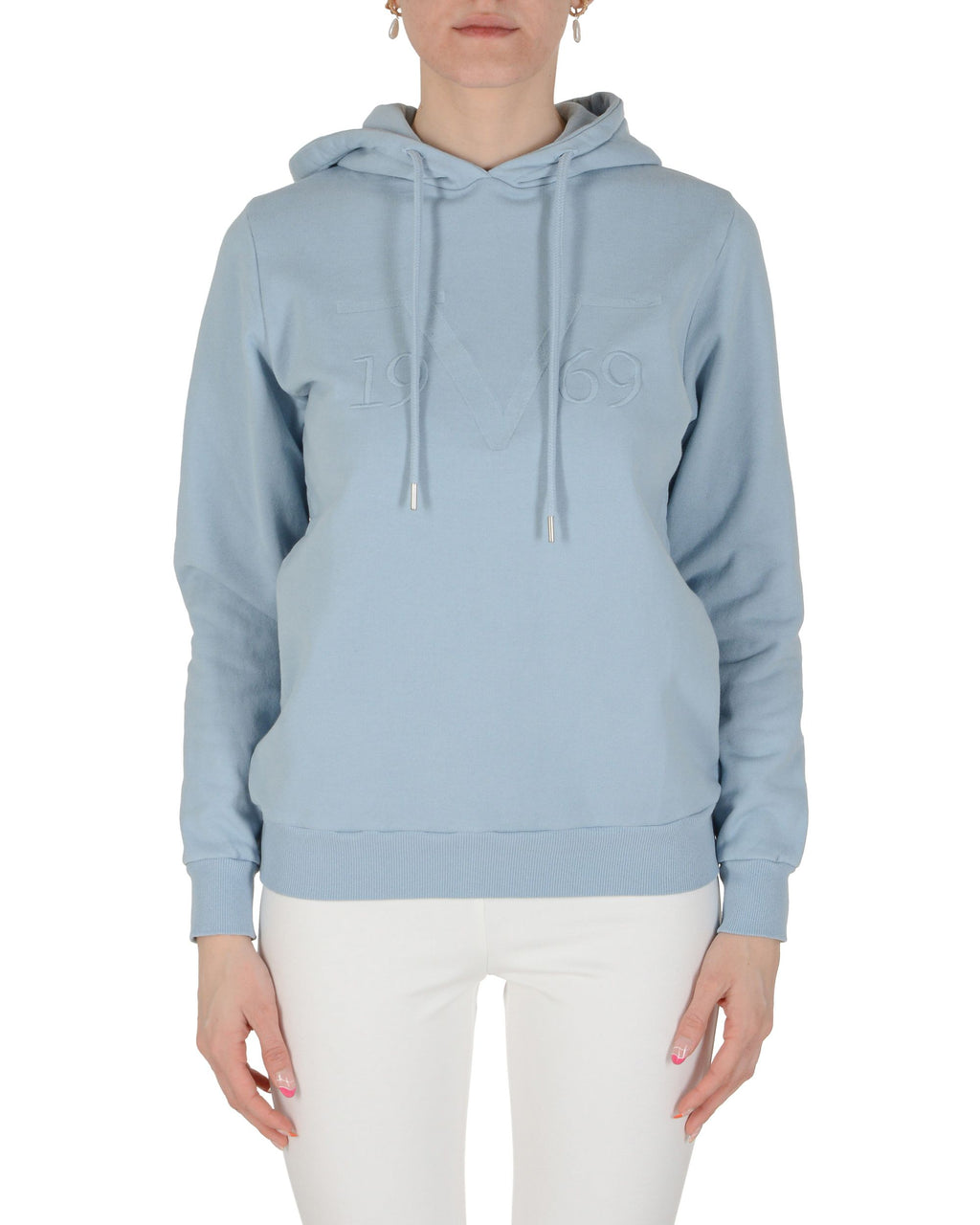 19V69 Italia Felpa con cappuccio da donna azzurro BARBARA AZZURRO CHIARO