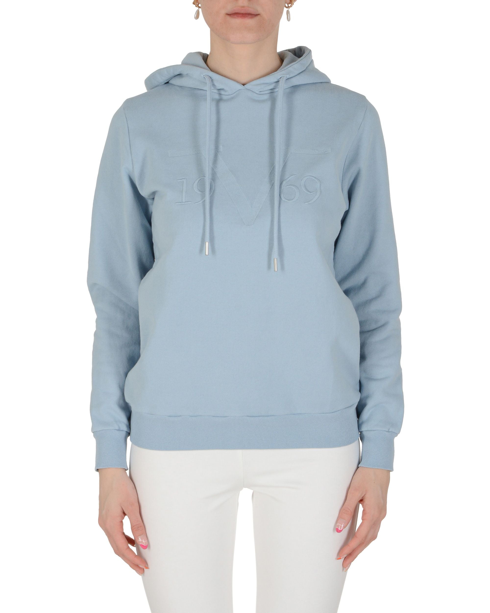 19V69 Italia Felpa con cappuccio da donna azzurro BARBARA AZZURRO CHIARO