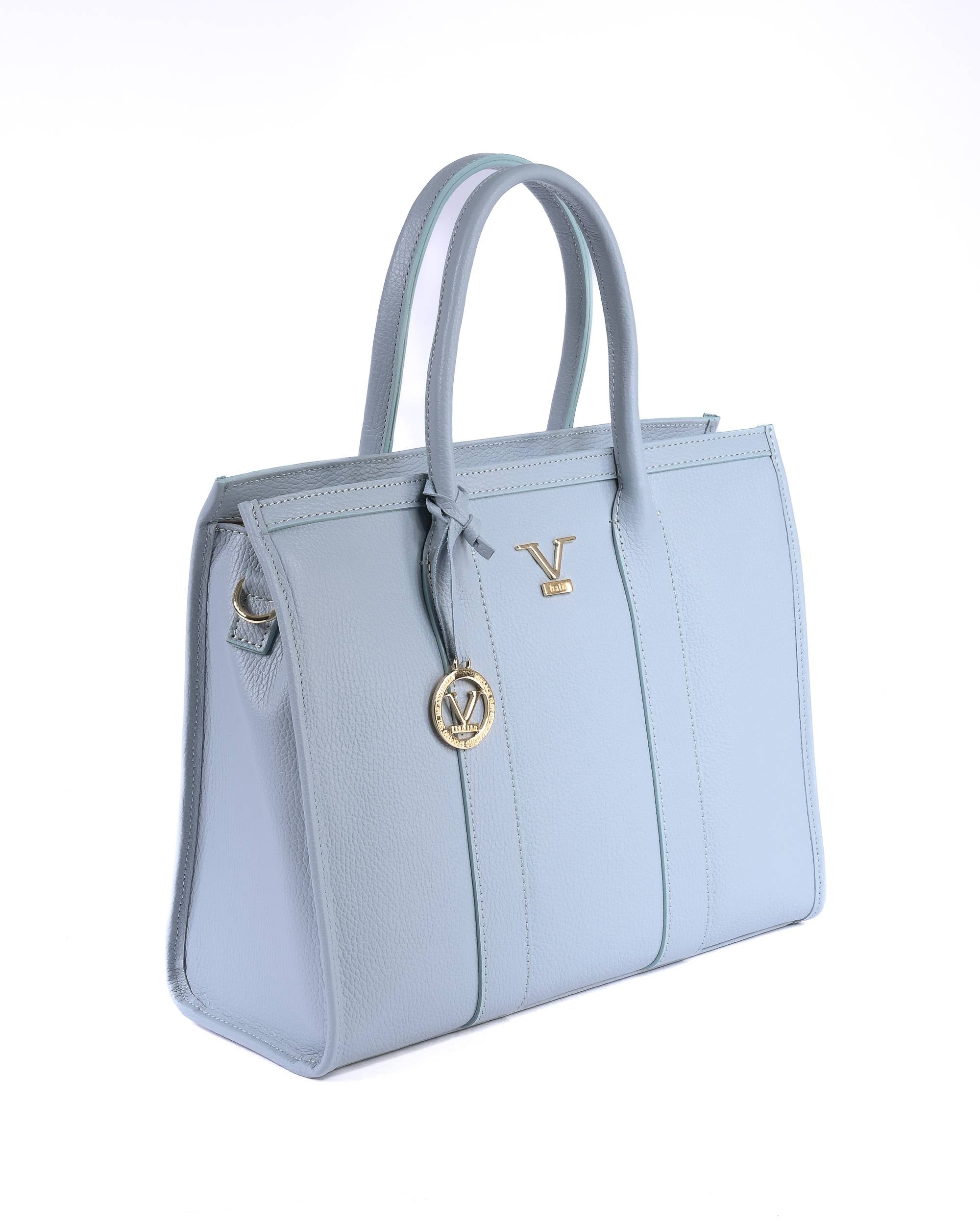 Borsa Donna V Italia CA1030 DOLLARO CELESTE
