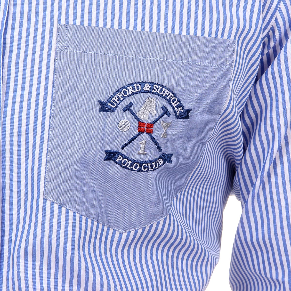 Camicia da uomo Ufford & Suffolk Polo Club USC01 A1 BLUETTE