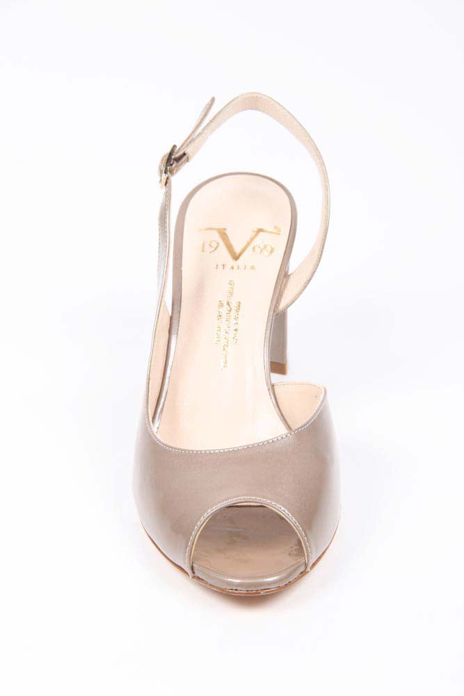 Sandalo Slingback da Donna V 1969 Italia 5605 VAL75 VERNICE BRONZO