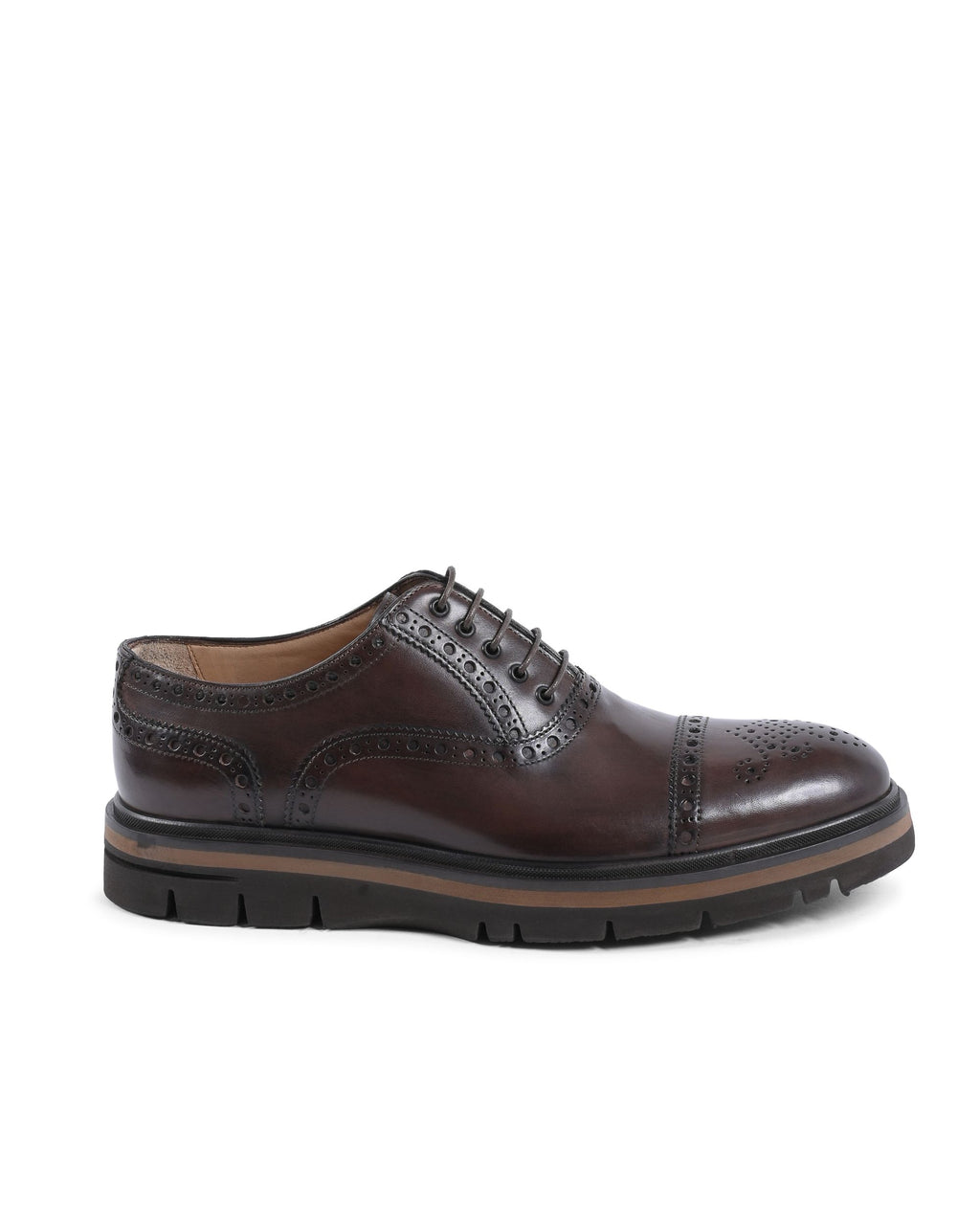 Scarpe brogue da uomo Dee Ocleppo EB130 VITELLO CACAO