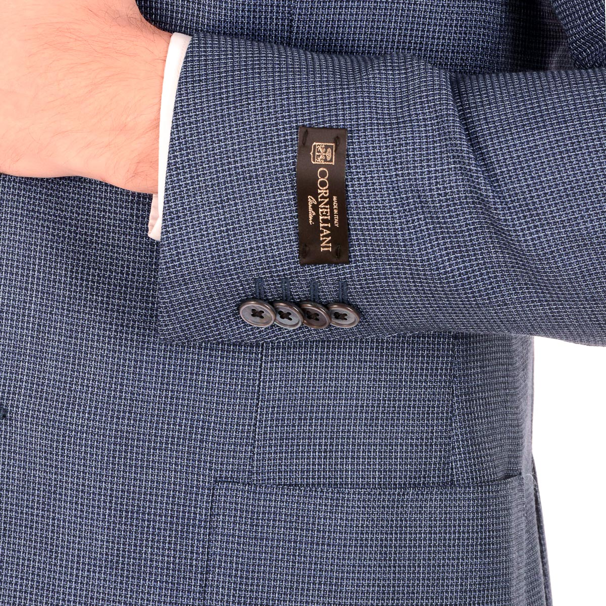 Corneliani Giacca Uomo Maniche Lunghe Azzurro Chiaro