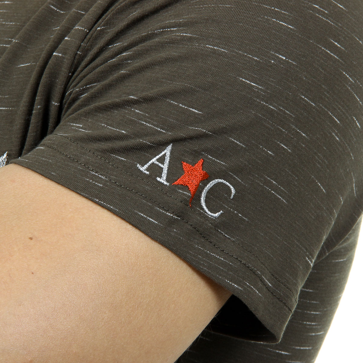 Andrew Charles T-shirt da uomo a maniche corte con scollo a V verde scuro CONNOR