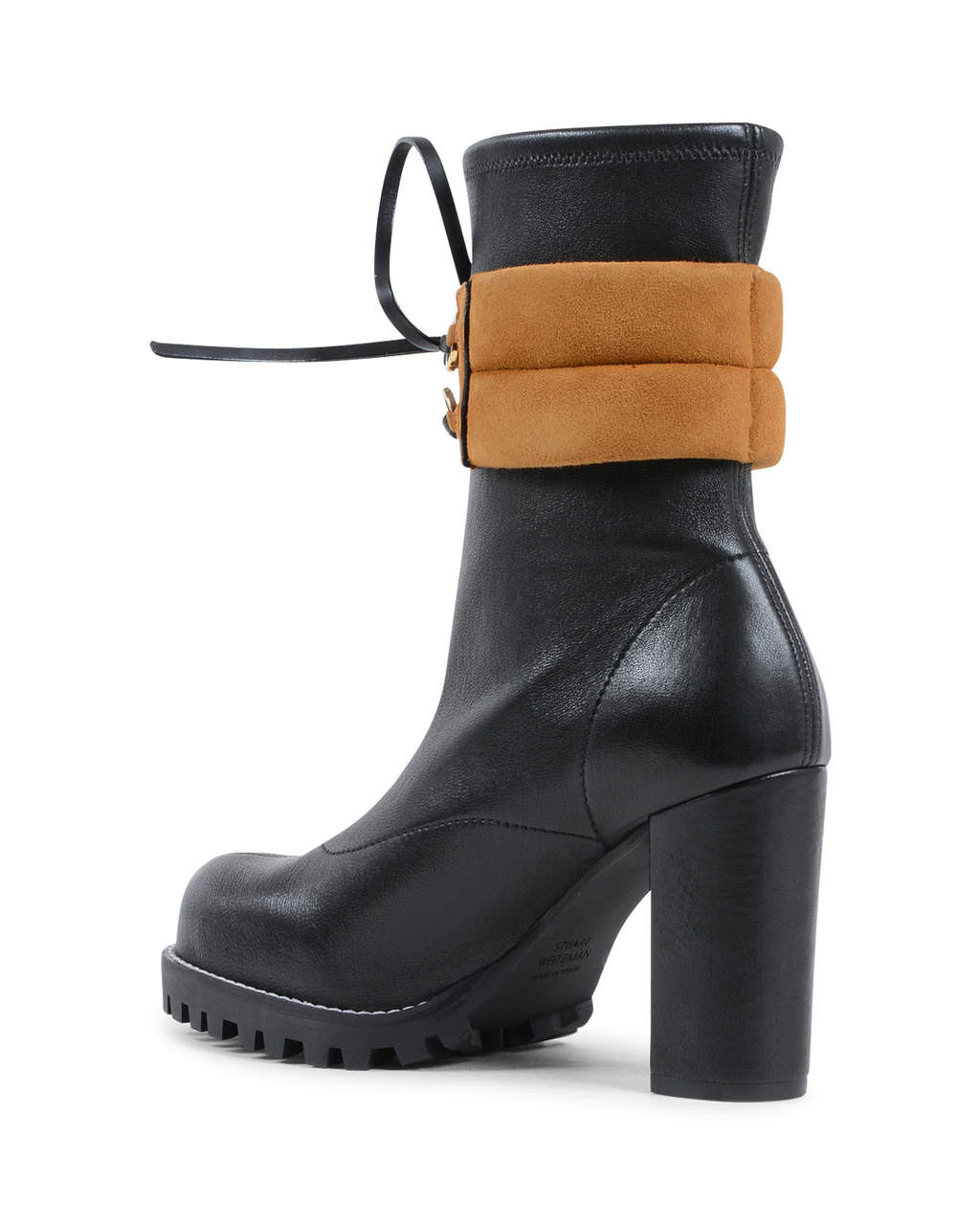 Stuart Weitzman Stivaletto corto da donna nero BRONWYN