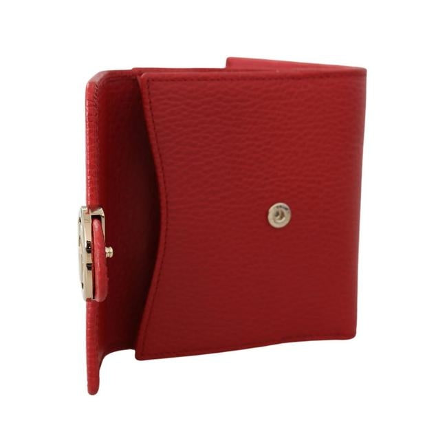 Portafoglio piccolo Gucci in pelle Interlocking rosso