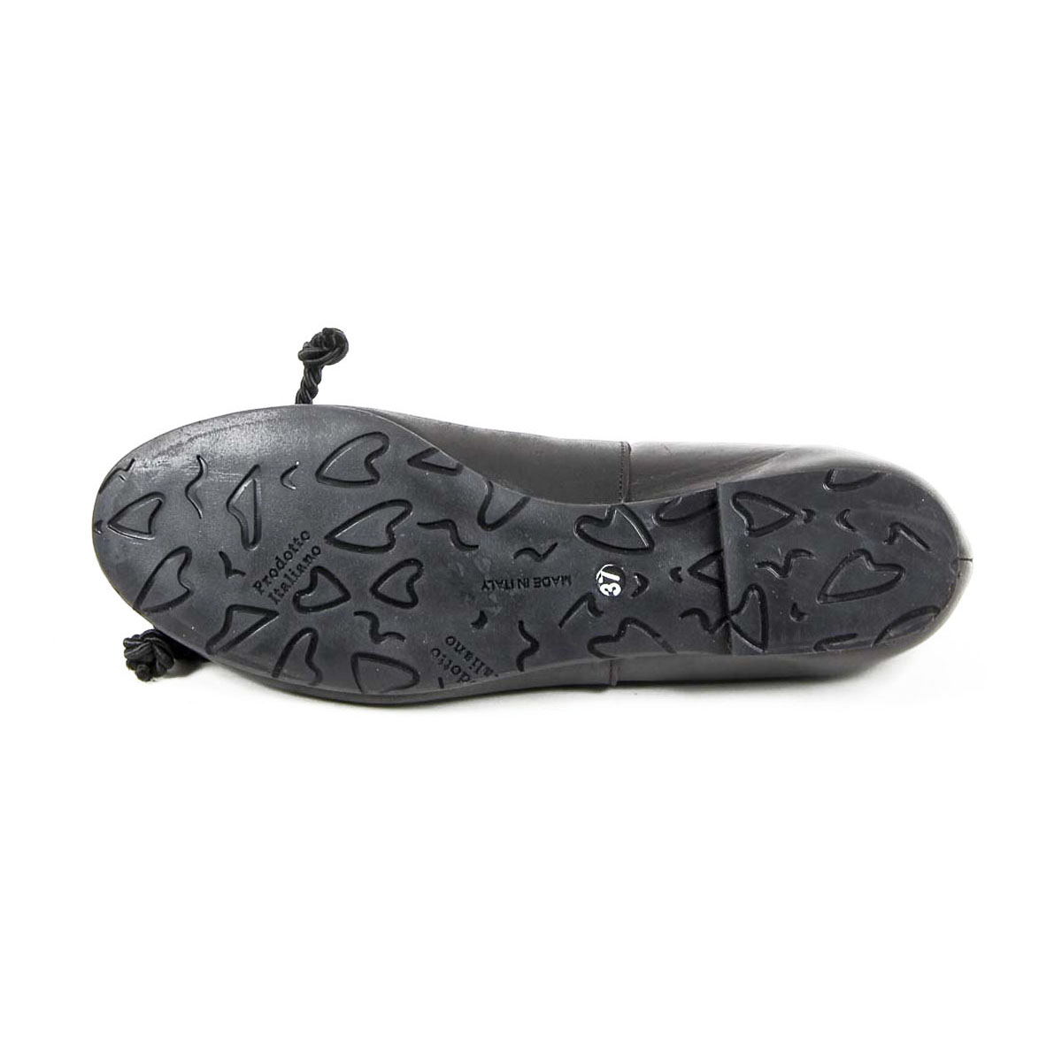 V 1969 Italia Ballerina da donna E08 NAPPA NERO CORDA