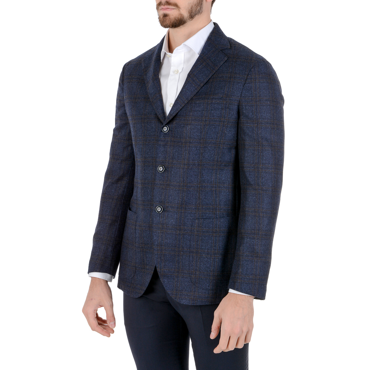 Barba Napoli Giacca Uomo Maniche Lunghe Blu
