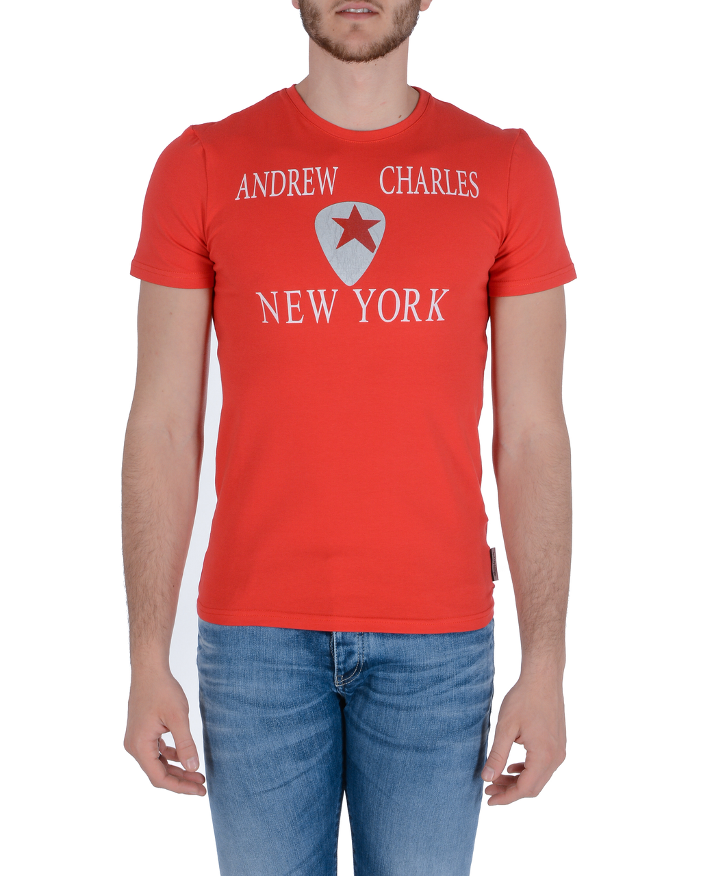 Maglietta da uomo Andrew Charles KEITA ROSSA S14