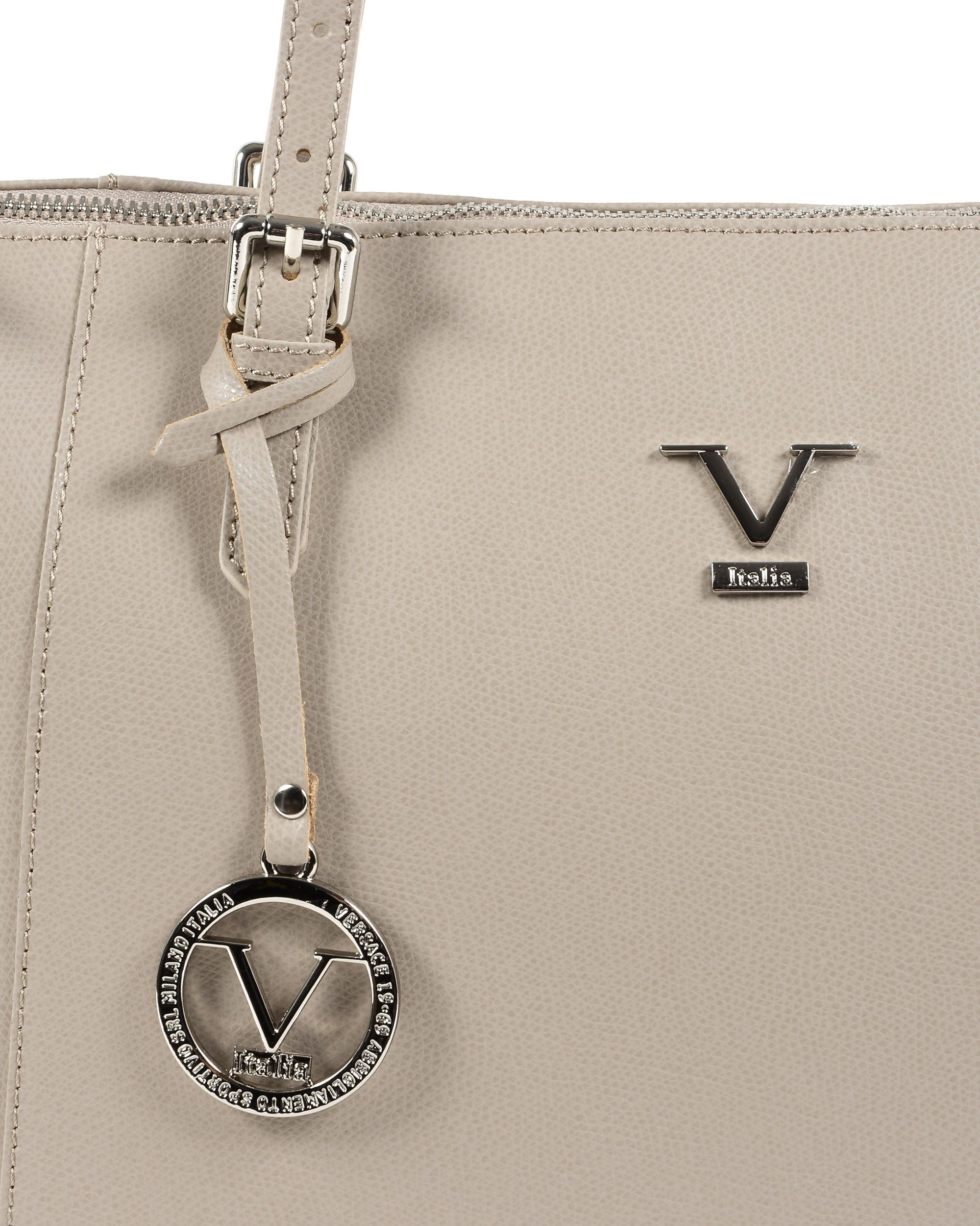 V Italia Borsa a tracolla da donna Taupe V09 PALMELLATO TAUPE