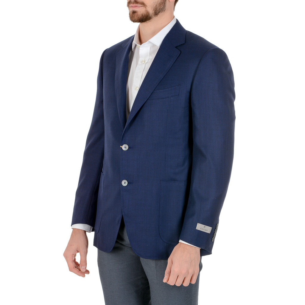 Giacca uomo Canali maniche lunghe blu