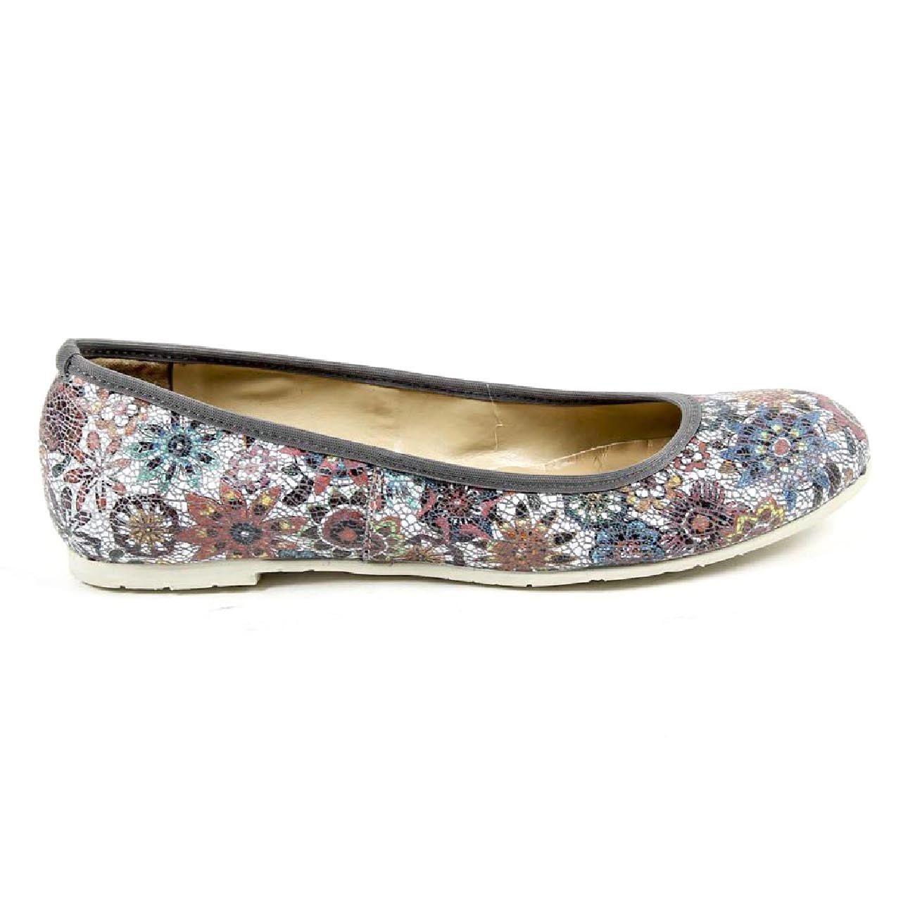V 1969 Italia Ballerina da donna E08 FIORE GRIGIO
