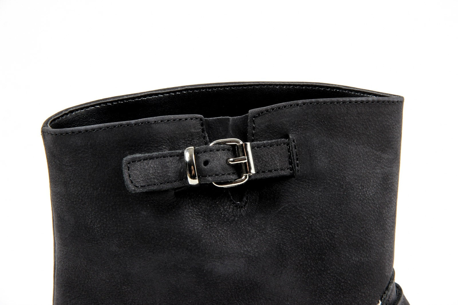 V 1969 Italia Womens Short Boot B1441 NABUK NERO