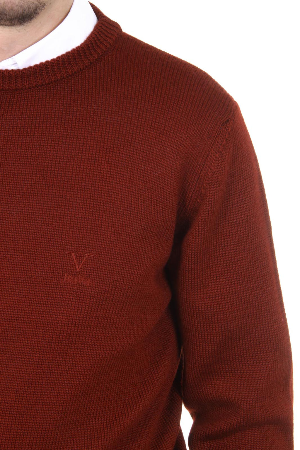 V 1969 Italia maglione girocollo uomo 9802 GIROCOLLO BORDEAUX