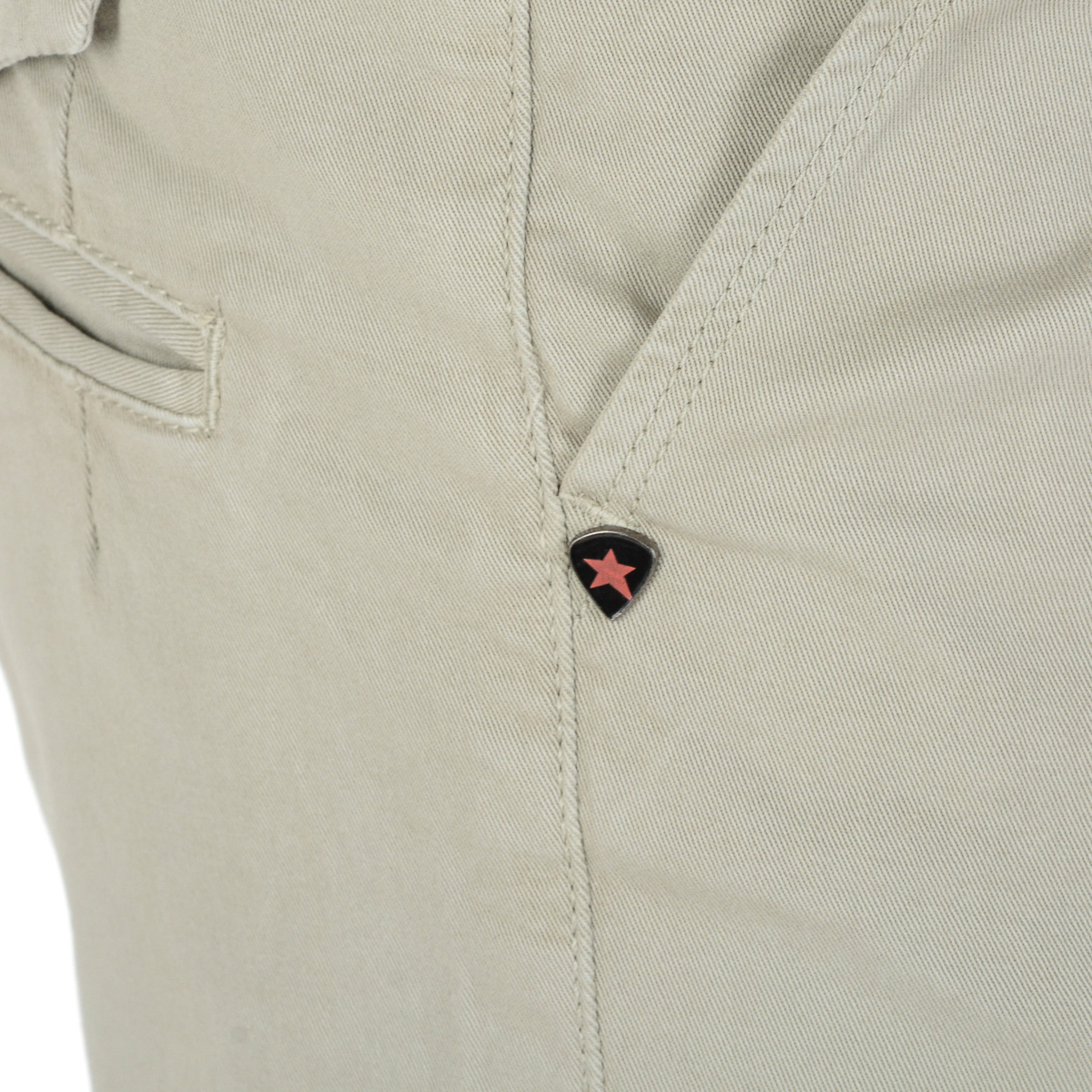 Andrew Charles Pantaloncini da uomo color talpa SADECK