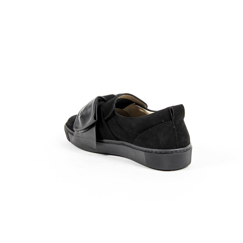 V 1969 Italia Sneaker Slip-On da Donna 302076 CAMOSCIO NERO/NAPPA NERO