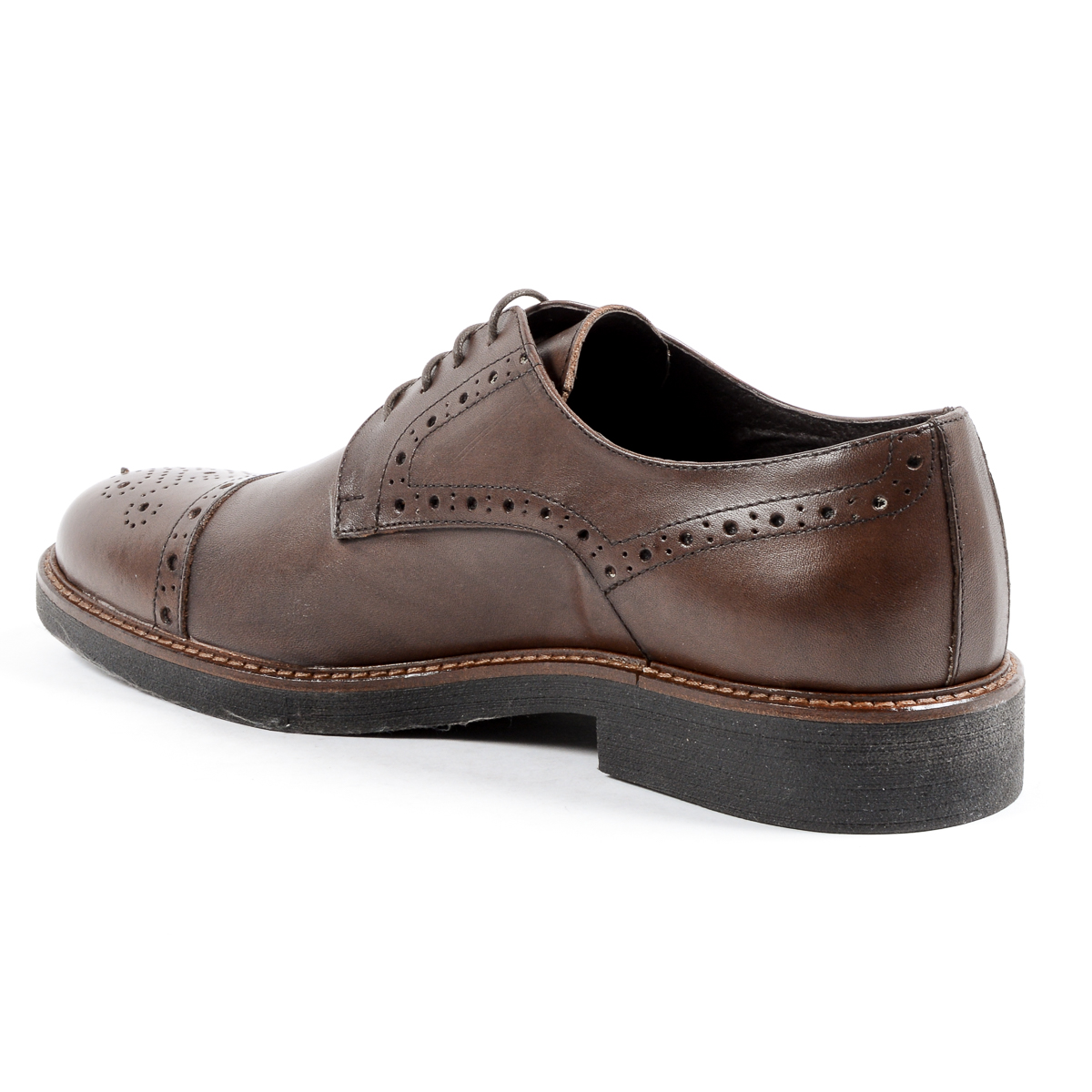 Andrew Charles Scarpa Brogue da Uomo Marrone LOU
