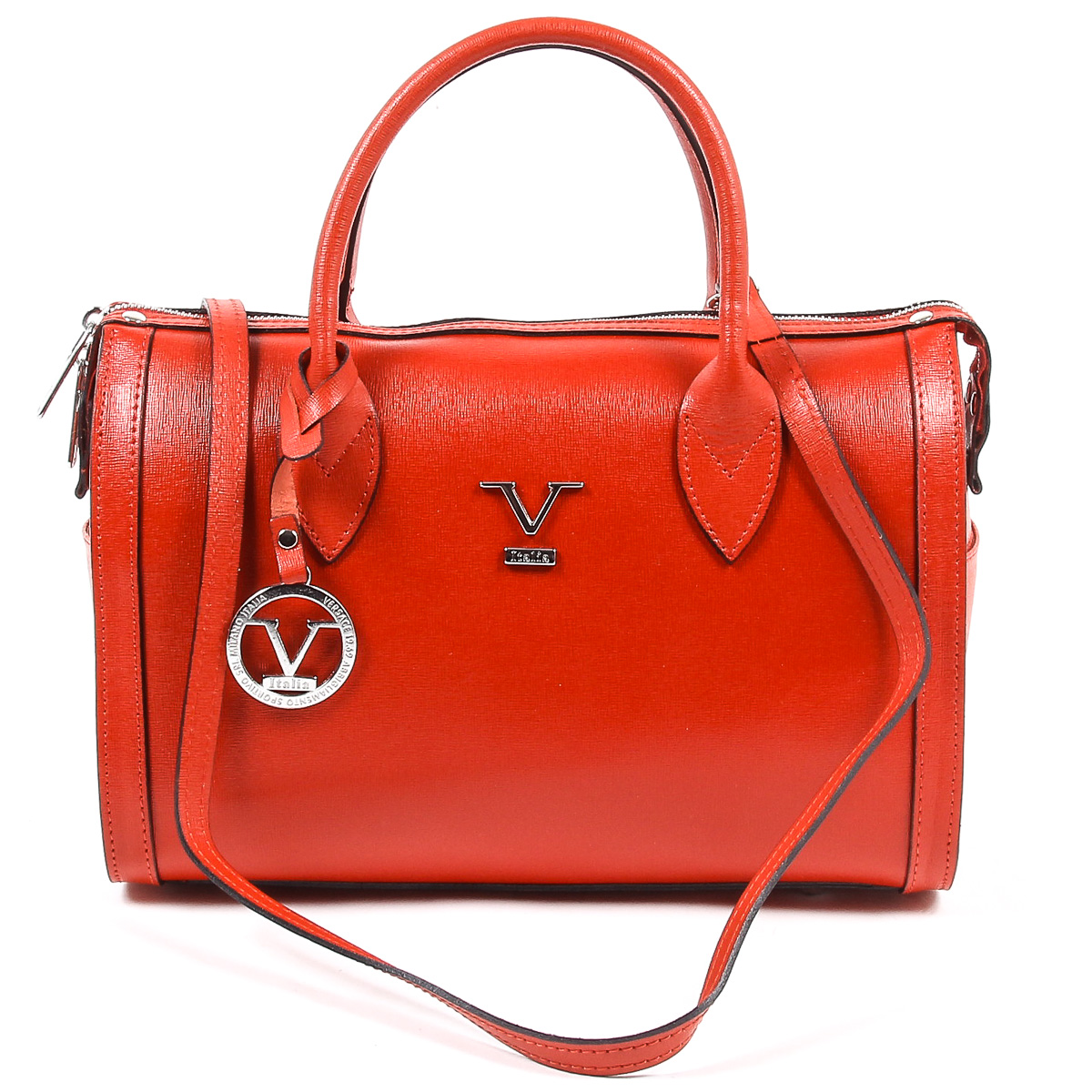 Borsa da donna V 1969 Italia V014-S SAFFIANO ROSSO