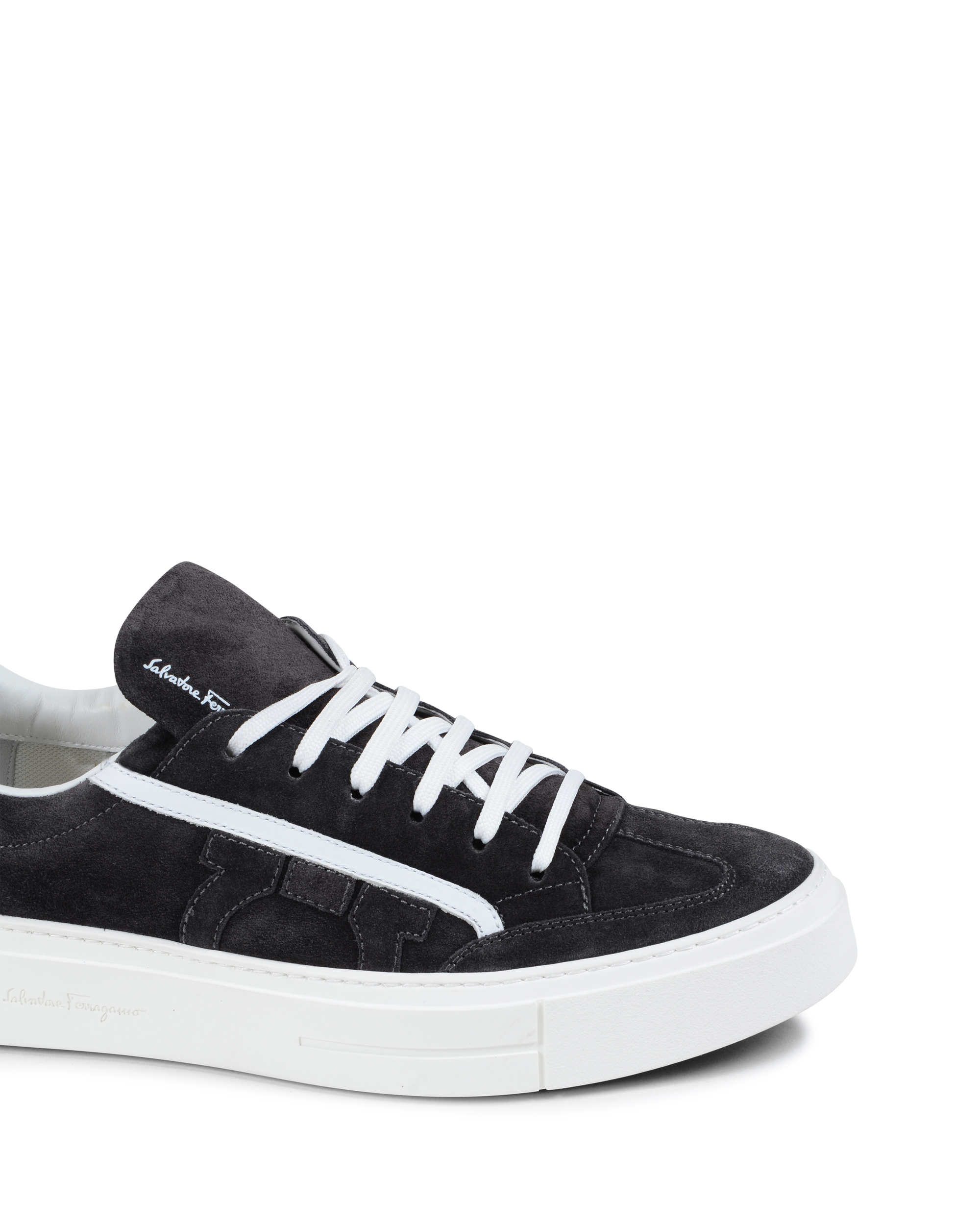 Salvatore Ferragamo Sneaker da uomo nere BORG 2