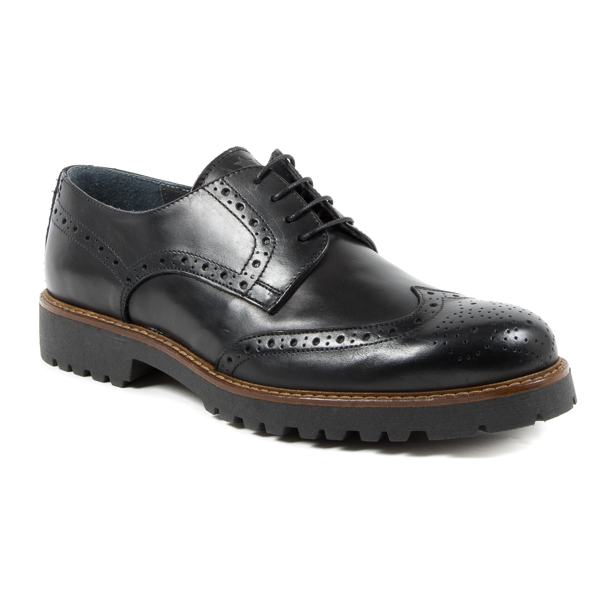 Andrew Charles Scarpa Brogue da Uomo Nera EDWIN