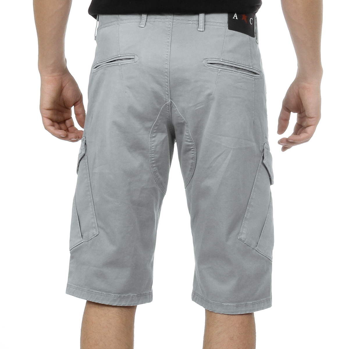 Pantaloncini da uomo Andrew Charles grigio chiaro JAKO